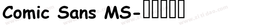 Comic Sans MS字体转换